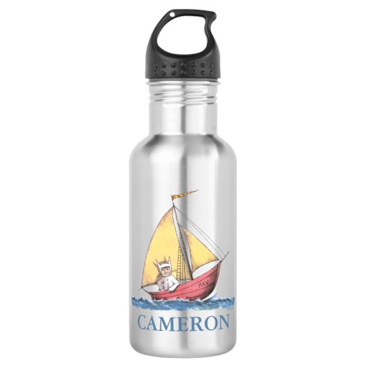 Where the Wild Things Are | Add Your Name Waterfles (Voorkant)