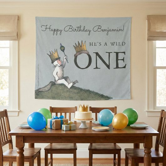Where the Wild Things Are Birthday Tapestry Wandkleed