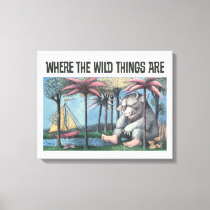 Where The Wild Things Are Boekomslag Canvas Afdruk