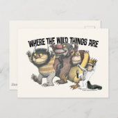 Where the Wild Things Are Characters & Logo Briefkaart (Voorkant / Achterkant)