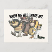 Where the Wild Things Are Characters & Logo Briefkaart (Voorkant)