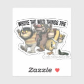 Where the Wild Things Are Characters & Logo Sticker (Vel)