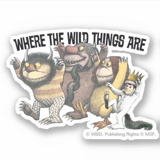 Where the Wild Things Are Characters & Logo Sticker (Voorkant)