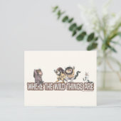 Where the Wild Things Are Characters on Logo Briefkaart (Staand voorkant)