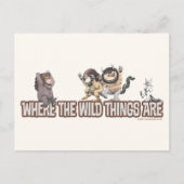 Where the Wild Things Are Characters on Logo Briefkaart (Voorkant)