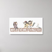 Where the Wild Things Are Characters on Logo Canvas Afdruk (Voorkant)