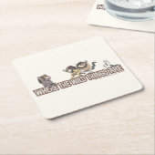 Where the Wild Things Are Characters on Logo Kartonnen Onderzetters (Schuin)