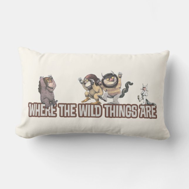 Where the Wild Things Are Characters on Logo Kussen (Voorkant)