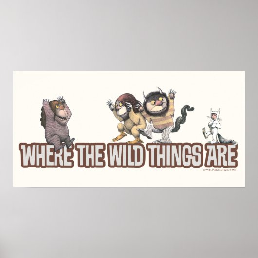 Where the Wild Things Are Characters on Logo Poster (Voorkant)