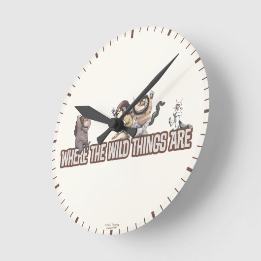 Where the Wild Things Are Characters on Logo Ronde Klok (Hoek)