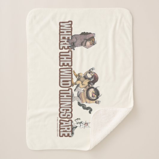 Where the Wild Things Are Characters on Logo Sherpa Deken (Voorkant)