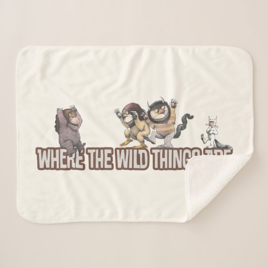Where the Wild Things Are Characters on Logo Sherpa Deken (Voorkant (horizontaal))