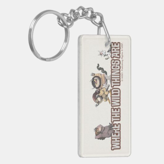 Where the Wild Things Are Characters on Logo Sleutelhanger (Voorkant Links)