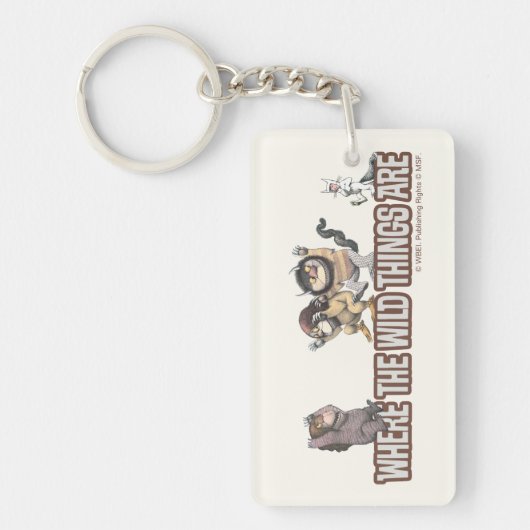 Where the Wild Things Are Characters on Logo Sleutelhanger (Voorkant)