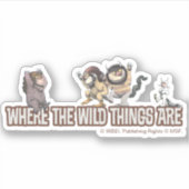 Where the Wild Things Are Characters on Logo Sticker (Voorkant)