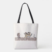Where the Wild Things Are Characters on Logo Tote Bag (Achterkant)