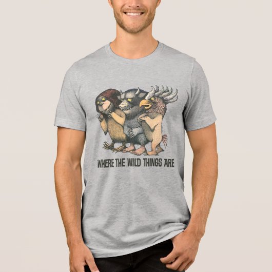 Where the Wild Things Are | Creatures Tri-Blend Shirt (Voorkant)