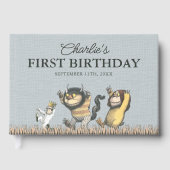 Where the Wild Things Are First Birthday Gastenboek (Voorkant)