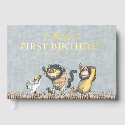 Where the Wild Things Are First Birthday Gastenboek (Voorkant)