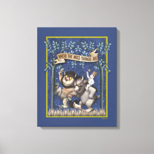 Where the Wild Things Are Grafisch Canvas Afdruk