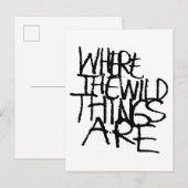Where the Wild Things Are | Handgeschreven Briefkaart (Voorkant / Achterkant)
