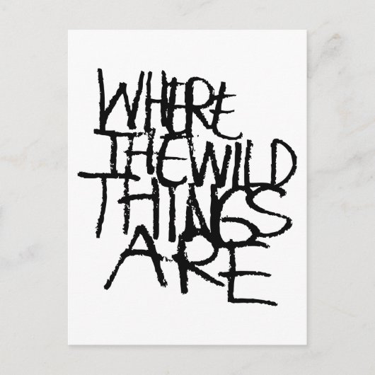 Where the Wild Things Are | Handgeschreven Briefkaart (Voorkant)