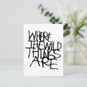 Where the Wild Things Are | Handgeschreven Briefkaart (Staand voorkant)