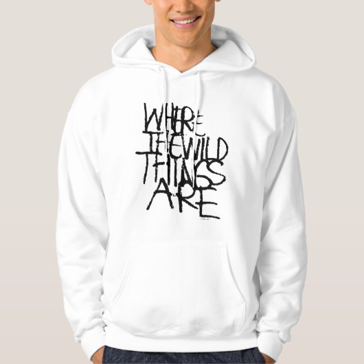 Where the Wild Things Are | Handgeschreven Hoodie (Voorkant)