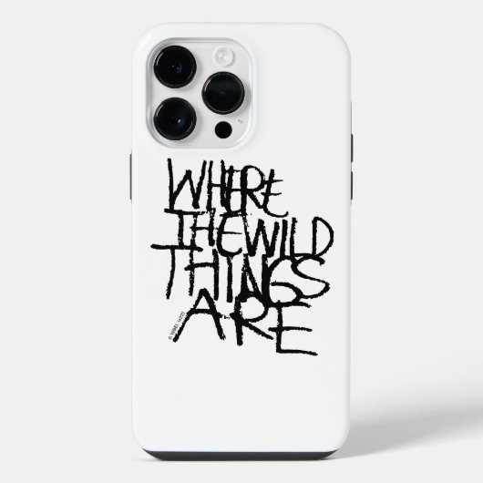 Where the Wild Things Are | Handgeschreven iPhone Hoesje (Achterkant)