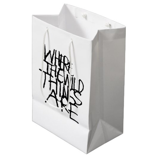 Where the Wild Things Are | Handgeschreven Medium Cadeauzakje (Voorkant Gekanteld)