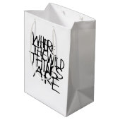 Where the Wild Things Are | Handgeschreven Medium Cadeauzakje (Achterkant Gekanteld)