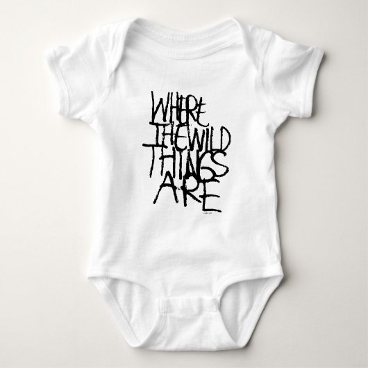 Where the Wild Things Are | Handgeschreven Romper (Voorkant)