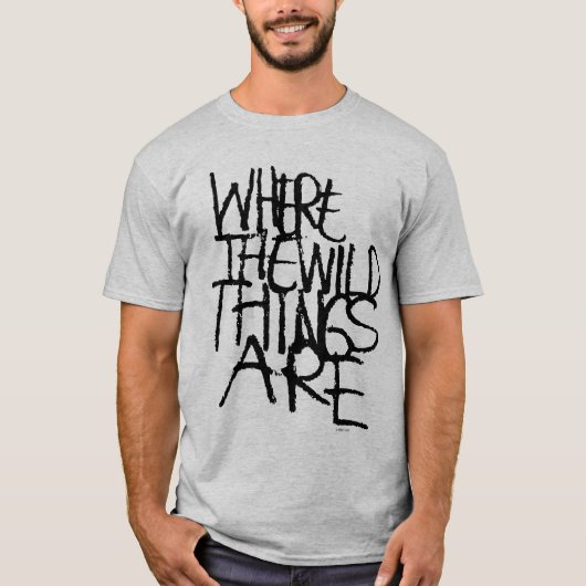 Where the Wild Things Are | Handgeschreven T-shirt (Voorkant)