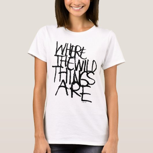Where the Wild Things Are | Handgeschreven T-shirt (Voorkant)