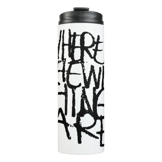 Where the Wild Things Are | Handgeschreven Thermosbeker (Voorkant)