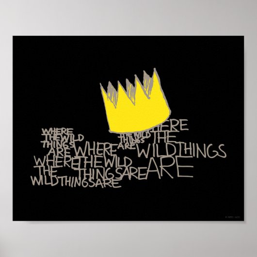 Where the Wild Things Are | Kroon Poster (Voorkant)