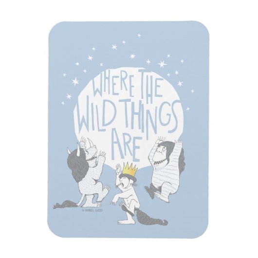 Where The Wild Things Are | Maan & Sterren Magneet (Verticaal)