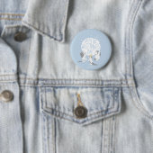 Where The Wild Things Are | Maan & Sterren Ronde Button 5,7 Cm (In situ)