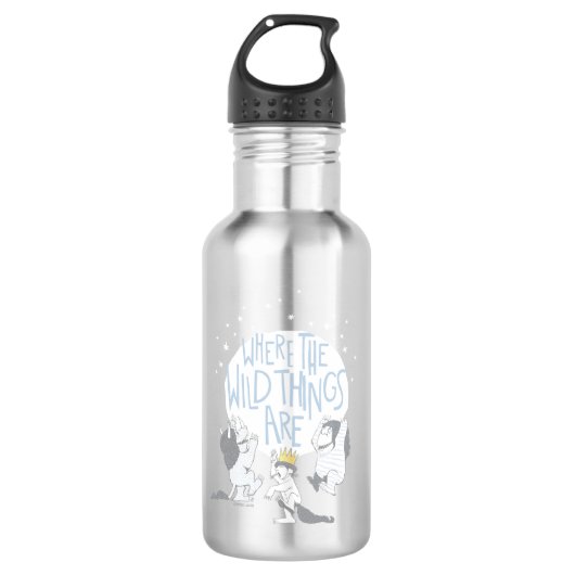 Where The Wild Things Are | Maan & Sterren Waterfles (Voorkant)