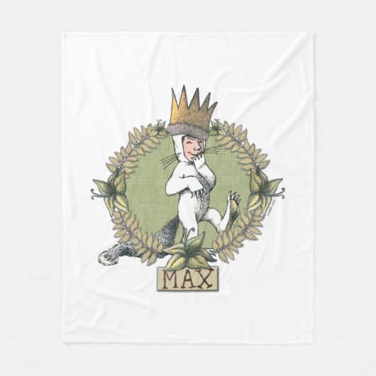 Where the Wild Things Are | Max-badge Fleece Deken (Voorkant)