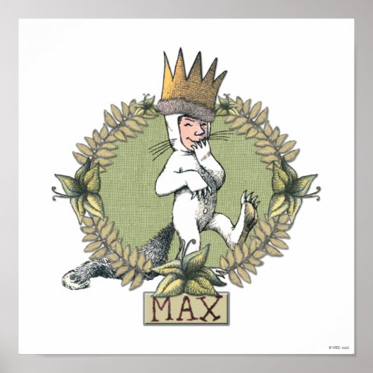 Where the Wild Things Are | Max Badge Poster (Voorkant)