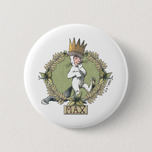 Where the Wild Things Are | Max-badge Ronde Button 5,7 Cm (Voorkant)