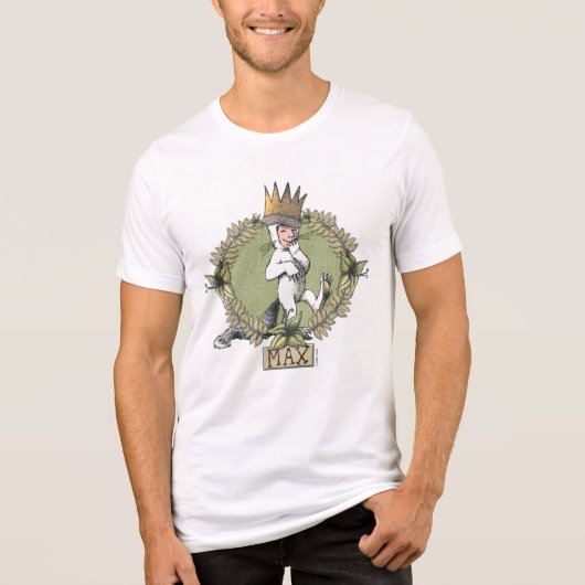 Where the Wild Things Are | Max Badge Tri-Blend Shirt (Voorkant)