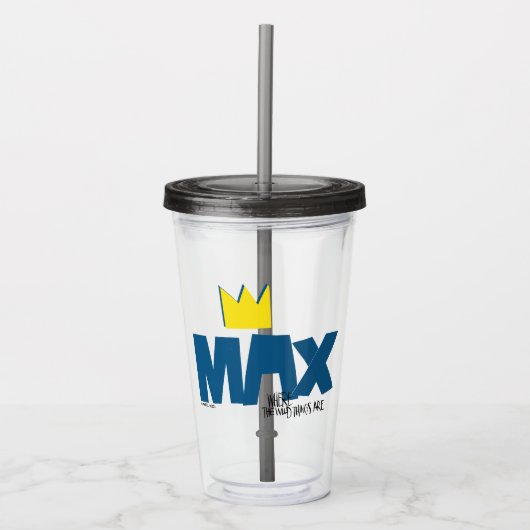 Where the Wild Things Are | Max en Kroon Acryl Drinkbeker (Voorkant)