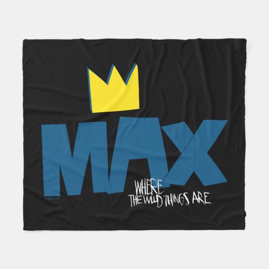 Where the Wild Things Are | Max en Kroon Fleece Deken (Voorkant (Horizontaal))