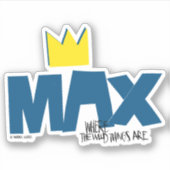 Where the Wild Things Are | Max en Kroon Sticker (Voorkant)