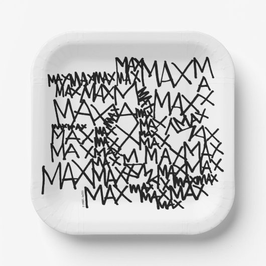 Where the Wild Things Are | Max herhaalt Papieren Bordje (Voorkant)
