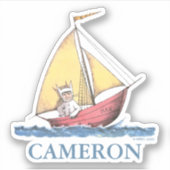 Where the Wild Things Are | Max zeilt Sticker (Voorkant)