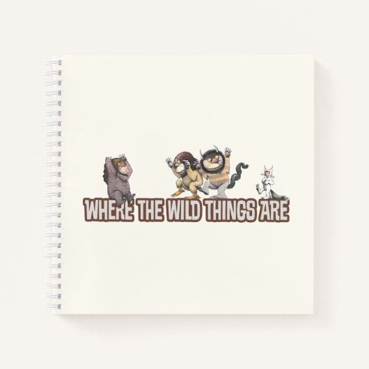 Where the Wild Things Are-personages op logo Notitieboek (Voorkant)