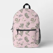 Where the Wild Things Are Pink Star Pattern Bedrukte Rugzak (Voorkant)